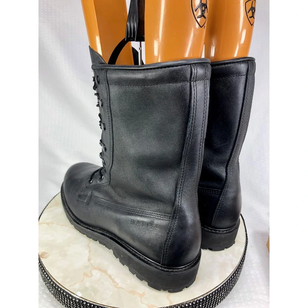 Bates Gore-Tex Leather Military Combat Boots Men 9.5 Black Vibram Tactical New